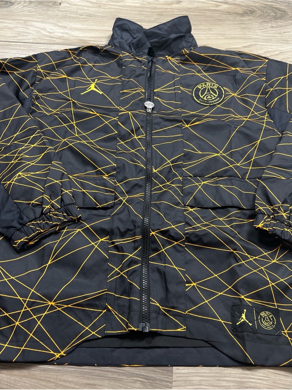 Jordan PSG Anthem Jacket Black/Laser Orange Kid’s/Boy’s Medium 95C263-023 $125